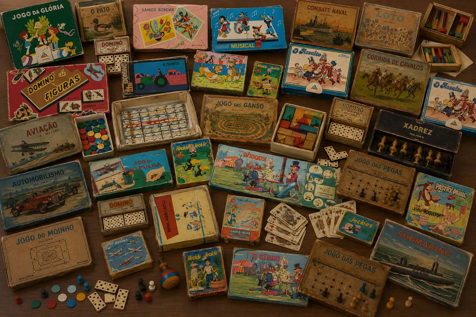 Majora e Jogos da Majora — brinquedos antigos comprados pela Casa Visconde