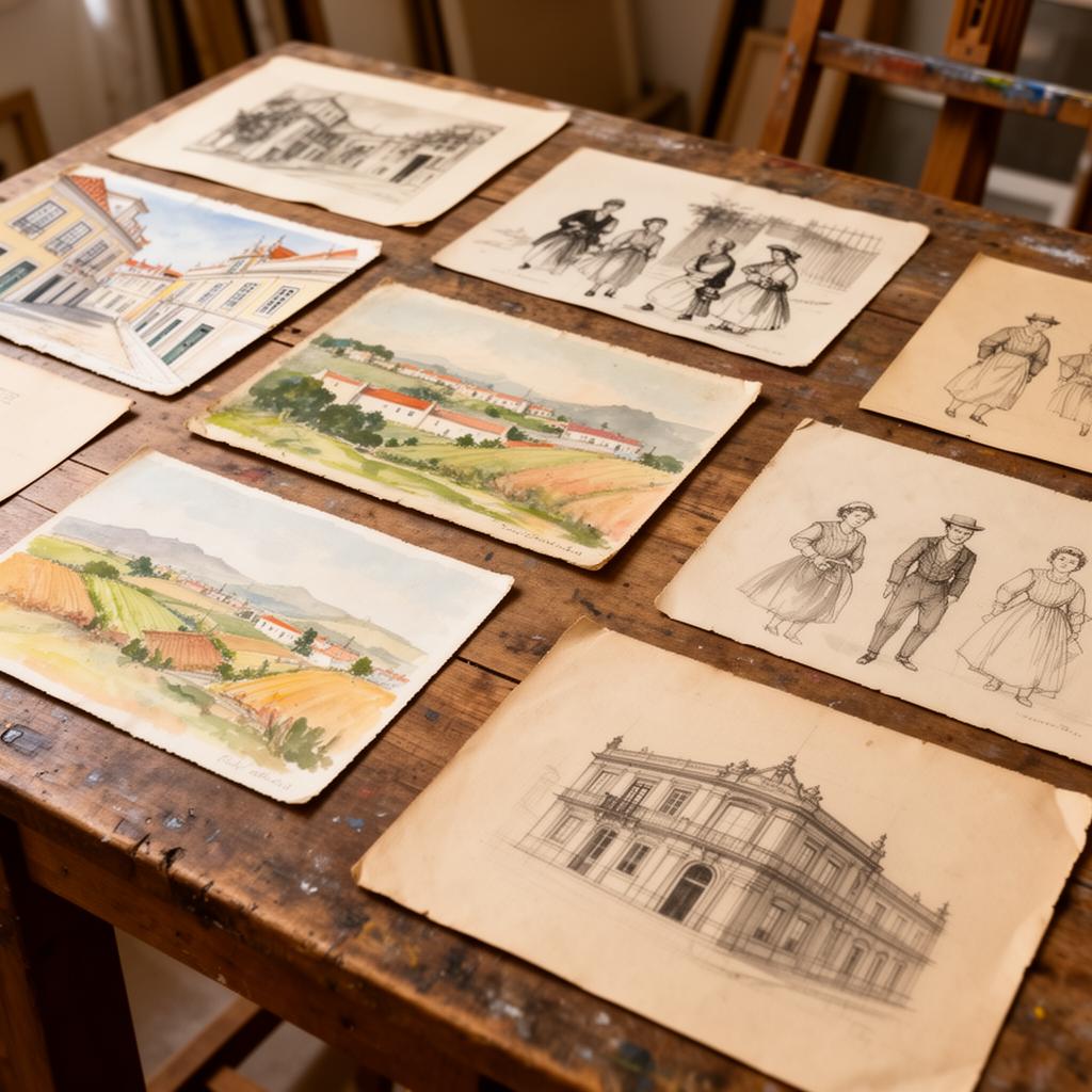 Guaches e Desenhos do Séc. XX