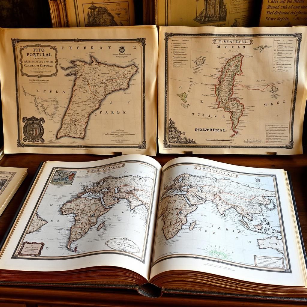 atlas e mapas antigos