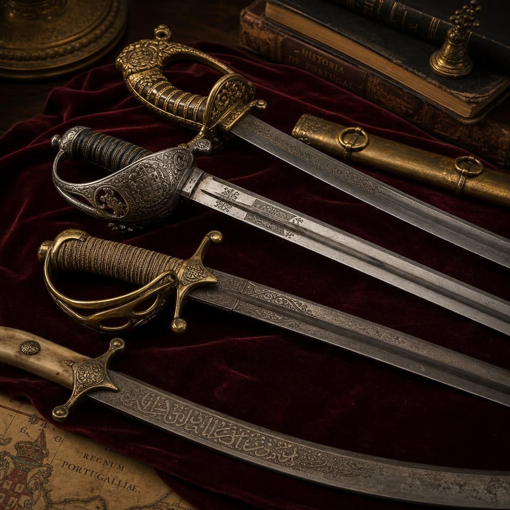 Sabres e Espadas — militaria antiga comprada pela Casa Visconde