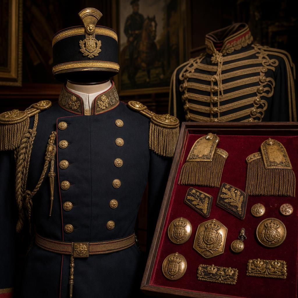 Uniformes e Insígnias — militaria antiga comprada pela Casa Visconde